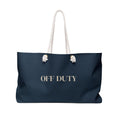 Off Duty Weekender Bag | Navy Tote