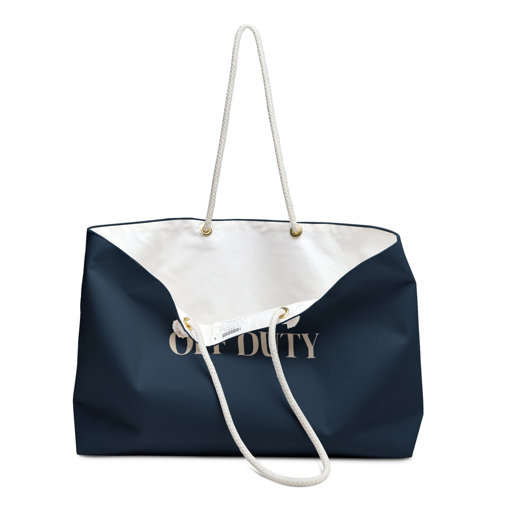 Off Duty Weekender Bag | Navy Tote